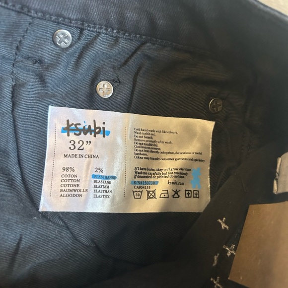 Black Ksubi Jeans Brand New Never Worn Ships - Picture 4 of 4